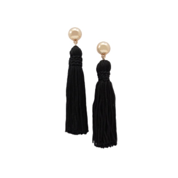 Aldo Jewelry - NWT Aldo Baerien Black Tassel Earrings